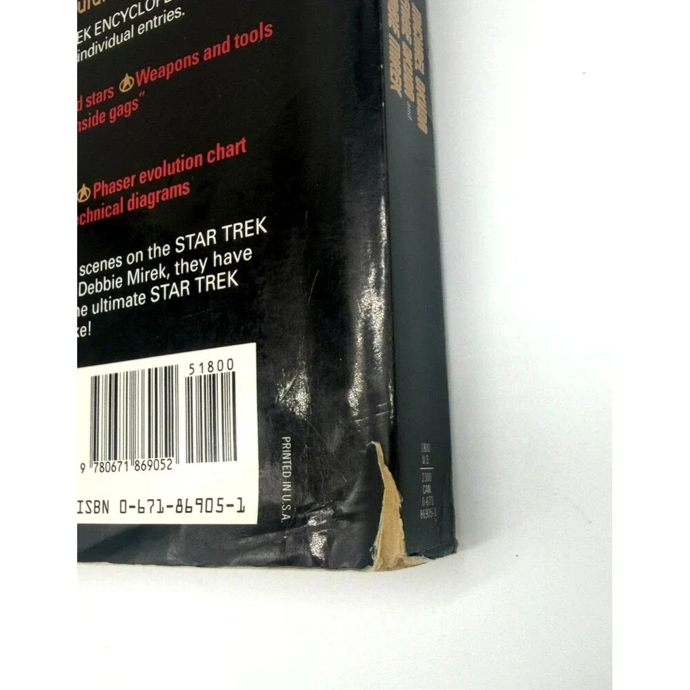 The Star Trek Encyclopedia: A Reference Guide to the Future 1st Ed 1994 Okuda